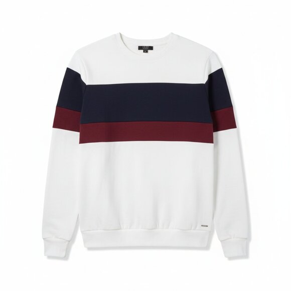 SMOG Men Striped Cotton Pullover Size M - Picture 1 of 8